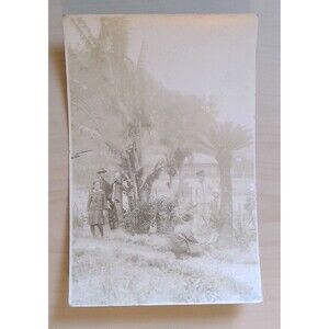 Vintage 1935 Photo South America Oshima Japanese Family Palm Trees Tropical